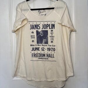 Lucky Brand Janis Joplin Graphic Tee - Size XL